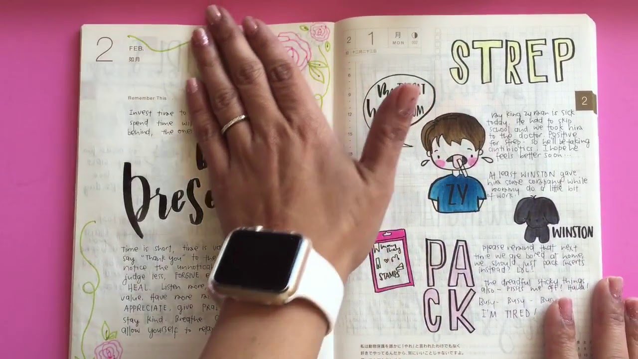 Hobonichi Flip Through Month Of February