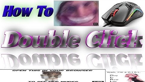 How to double click on the Model O/D! (Tips and Tricks!)