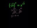 A Radical Exponential Equation