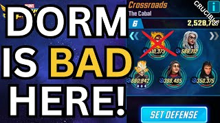 USE THIS OVER DORM IN 6 AND IW HYBRID TO STUMP YOUR OPPONENT | Cosmic Crucible | MARVEL Strike Force