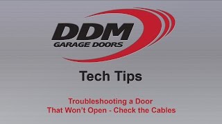 DDM Tech Tips: Troubleshooting a Door That Won't Open - Check the Cables
