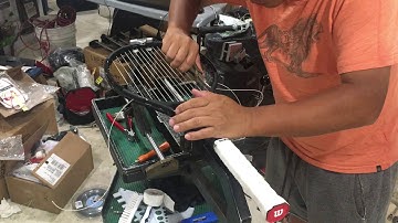 how to string a Wilson RF97 autograph Roger Federer racquet Spec