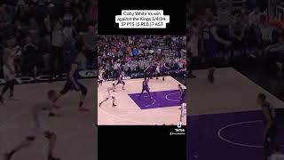 Coby White Vs win against the Kings 3/4/24: 37 PTS | 5 REB | 7 AST #basketball