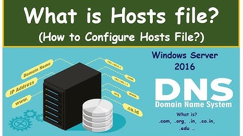 Hosts File Configuration in windows Server 2016 -2 | what is hosts file|How to Configure Hosts File