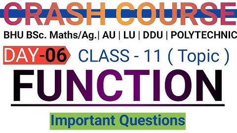BHU BSc. Maths free crash course-2020 | Important questions of function | Shortcut method and tricks