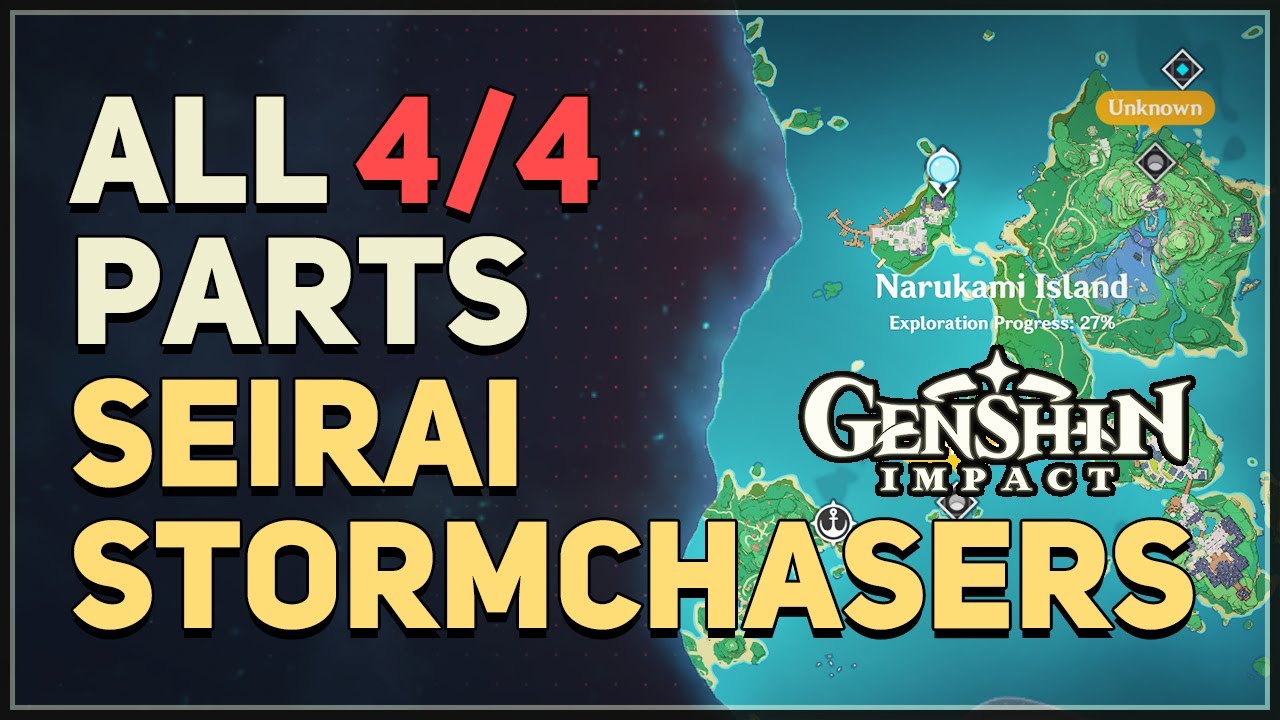 All 4 Seirai Stormchasers Parts Genshin Impact