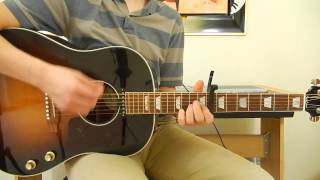 Video thumbnail of "The Beatles - Girl - Rhythm Guitar Cover"