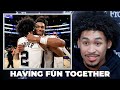 Dylan Harper on Spurs Having Fun and Being Connected in NBA Cup