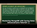 Master MongoDB with Spring Data in Java! 🚀 Advanced Tutorial 2024 🔥