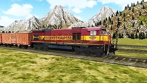 Train Sim - Mountain Pass Using GE C36-7i - Simulasi Kereta Api (Android Game)