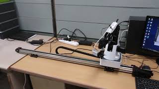 demo of dobot on rail