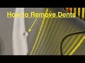 How to remove small dents paintless dent repair pdr