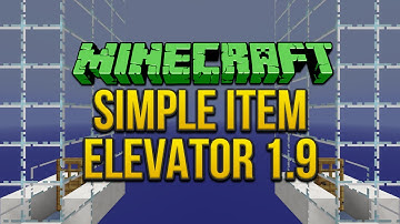 Minecraft 1.9: Simple Item Elevator Fix (15w38a) Tutorial