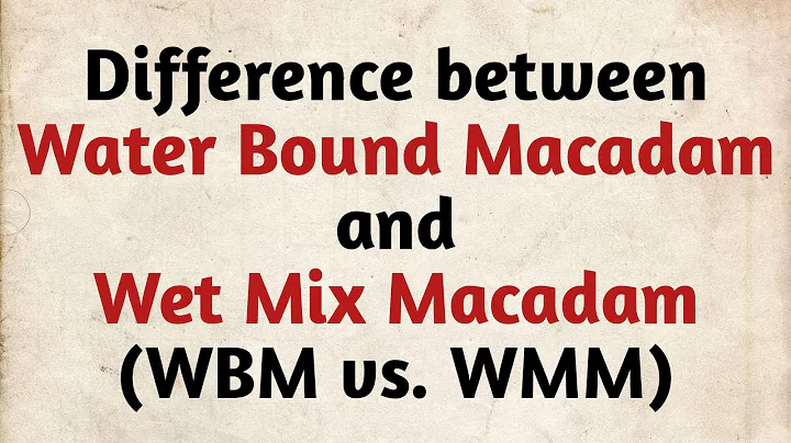 Difference between Water Bound Macadam (WBM) & Wet Mix Macadam (WMM) #macadam #wbm #wmm #civil #road