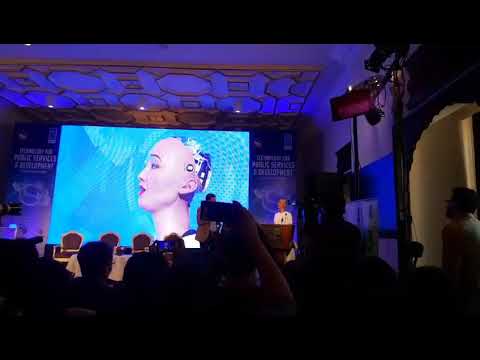 Live Now. Sophia Robot in Nepal. Sophia, Humanoid Robot , in Kathmandu