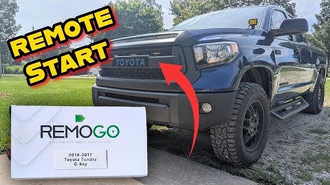 How to Install the New Remogo Remote Start System 2010-2017 Toyota Tundra
