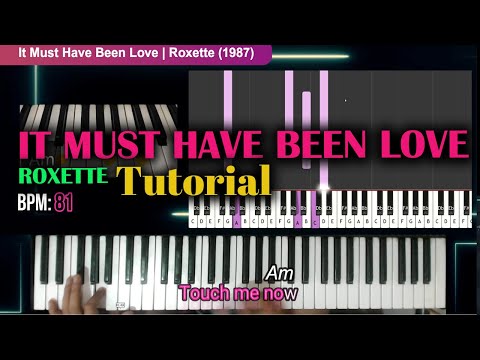 It Must Have Been Love | Roxette | Ost Pretty Woman | How To Play With Lyrics And Chords Tutorial