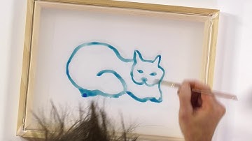 Applying Speedball Drawing Fluid - Drawing Fluid & Screen Filler Method (Part 2 of 8)