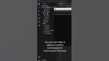 VS Code shortcut | Open Current Workspace in command prompt | Visual Studio code tricks