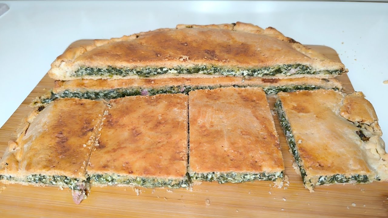 ERBAZZONE fatto in casa Ricotta e Spinaci / FOCACCIA RIPIENA #ricetta