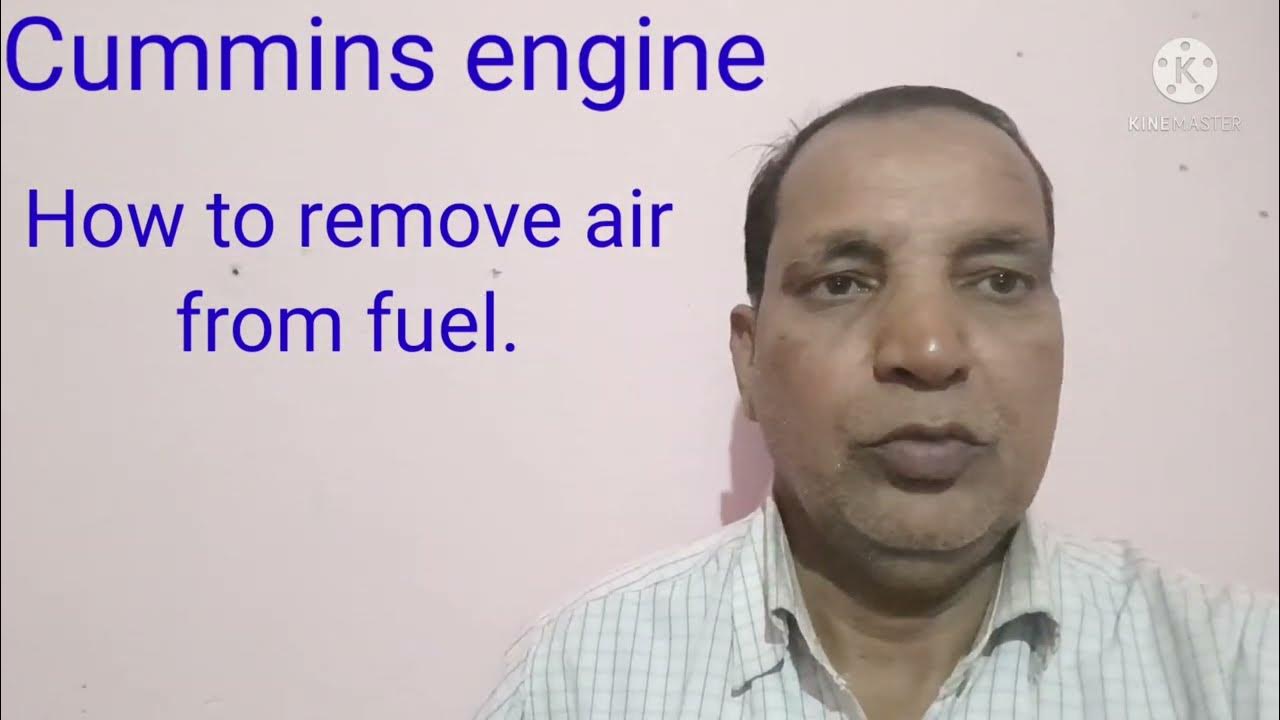 Cummins How to remove air from fuel system.(English) YouTube