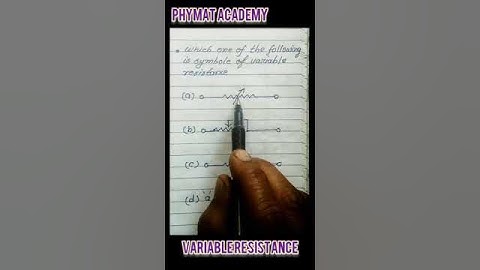 Symbol of variable resistance // #shorts