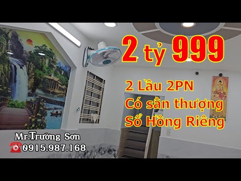 Bán nhà Quận 6 giá rẻ dưới 3 tỷ sổ hồng riêng, hẻm 205 Tân Hòa Đông P14Q6. Nhà 2 lầu mới đẹp 2PN 2WC