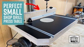 How to Build the Perfect Drill Press Table for Small Shops | DIY Woodworking Project