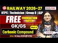 Railway Exams 2026 | Chemistry Important Questions | Carbonic Compound | RRB GK/GS by Pooja Ma'am