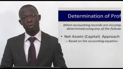 UGBS 208: SESSION 5 - SINGLE ENTRY AND INCOMPLETE RECORDS