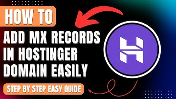 How to Add Mx Records in Hostinger Domain, Connect Gmail, Zoho Mail & Other 2025