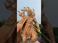 Ukiran Prajurit Api di Atas Kayu Alami#UkiranKayu #WoodCarving #SeniKayu #KaryaUnik #SenimanKayu