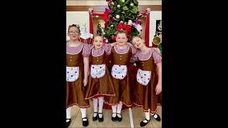 Matching Mother Ginger and Polichinelle costumes for The Nutcracker
