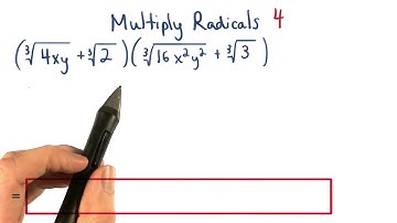 Multiply Radicals Practice 4 - Visualizing Algebra