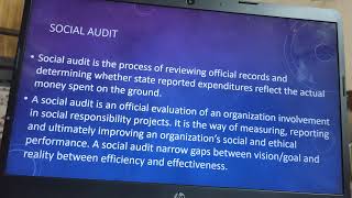 issues in corporate governance social audit