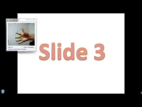 Computer Vision - Use hand gestures to change power point slides