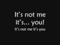 Skillet - It's Not Me It's You (Lyrics)