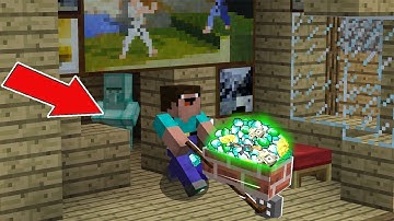 Minecraft NOOB vs PRO : HOW NOOB FOUND THE SECRET TREASURE ROOM? Challenge 100% trolling!