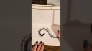 abstract dragon modled after toothless from how to train your dragon