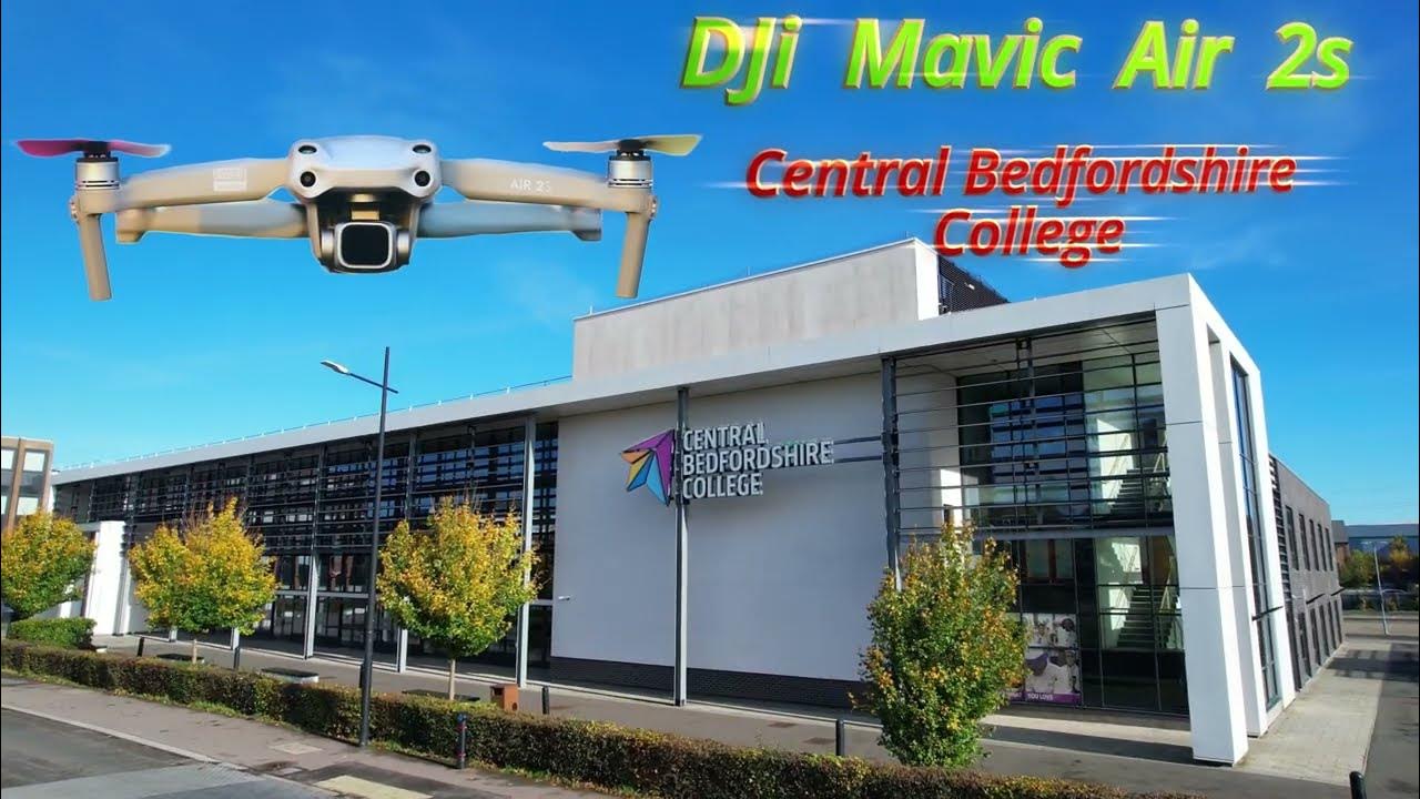 Central Bedfordshire College Dunstable Town of England Aerial Footage