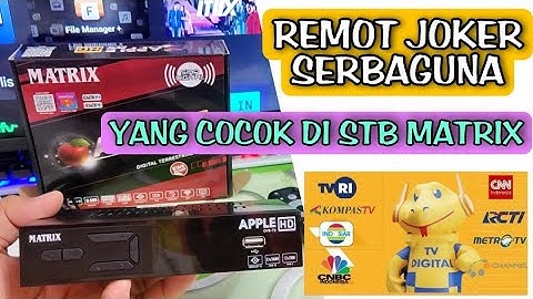 remot joker serbaguna yang cocok di set top box matrix apple merah •siaran tv digital