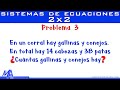 Solución de problemas con Sistemas de Ecuaciones Lineales 2x2 | Ejemplo 3