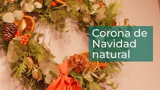 Cómo hacer una corona de Navidad natural fácil y original | Decoración en Verdecora