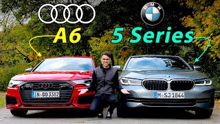 BMW 5Series vs Audi A6 comparison REVIEW 540i vs 55 TFSI  clash of the best business sedans!