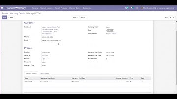 How to do Product Warranty Registration and Claim | Odoo Apps Features #odoo #ProductWarranty