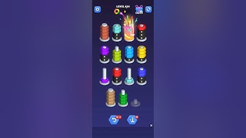 nut sort game video level 1 se 434 tk salutations done bahut super hard level hai re baba #natgames