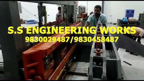 SSEW Semi automatic Crimped Wire mesh machine with hydraulic system 22 23