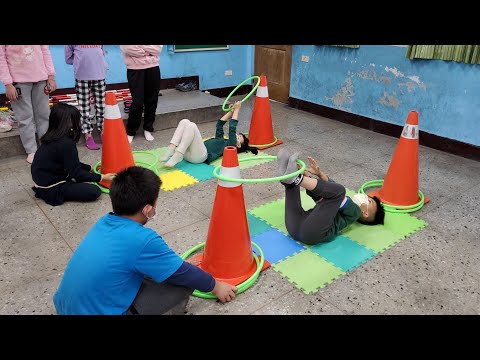 美麗老師團康教學：愚公移山（趣味呼拉圈遊戲）
