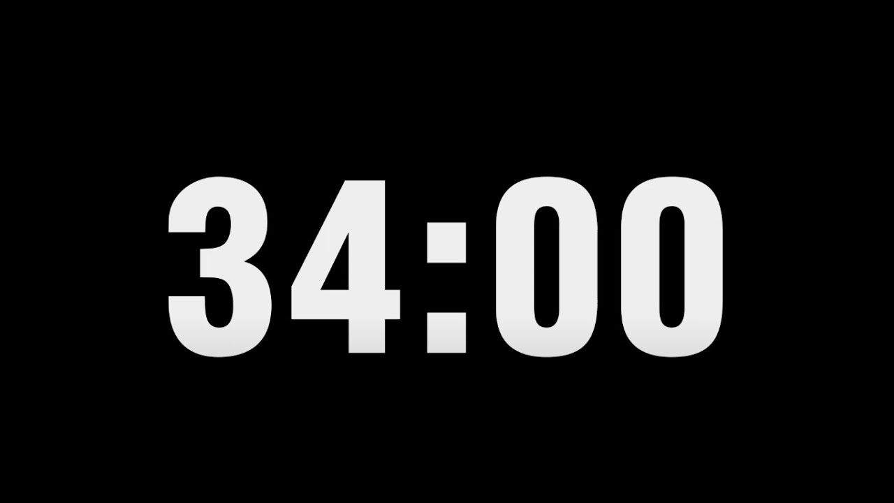 34 Minute Timer Countdown | 34:00 - YouTube
