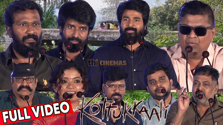 Full Video - Kottukkaali Trailer Launch | Vetrimaaran, Mysskin, SK, Soori, Anna Ben, Lingusamy